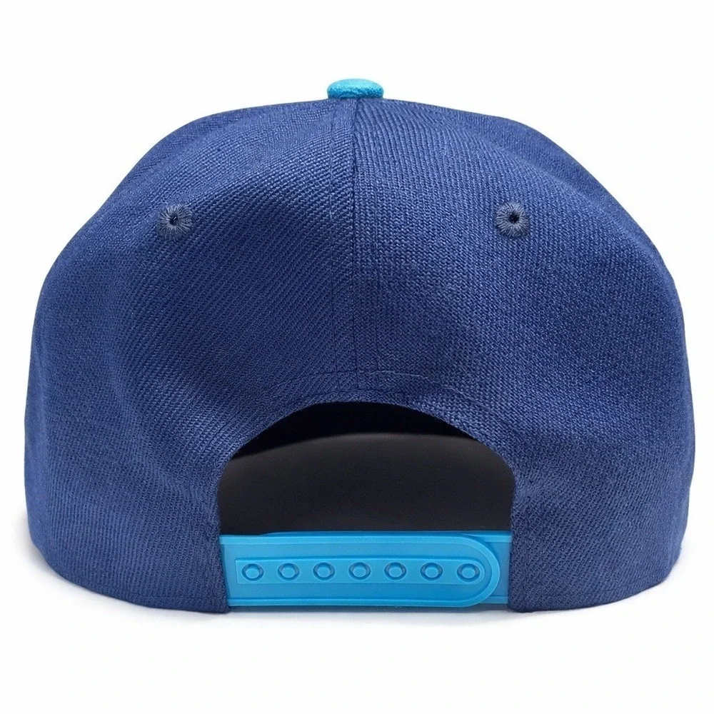 DISNEY Stitch Snapback Hat Blue Embroidered Adjustable Cap‎ One Size